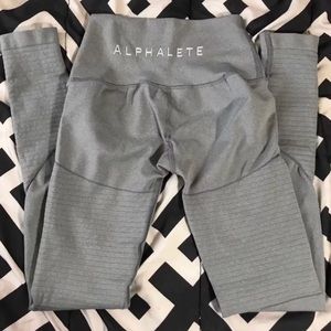 Grey Alphalete revival leggings